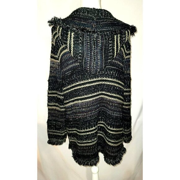 FYLO London - Fringed hoodie cardigan Size M - Picture 6 of 9